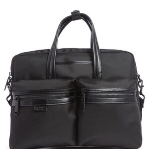 Pajar Black Unisex Ballistic Heavy Duty Nylon Laptop Messenger Bag
